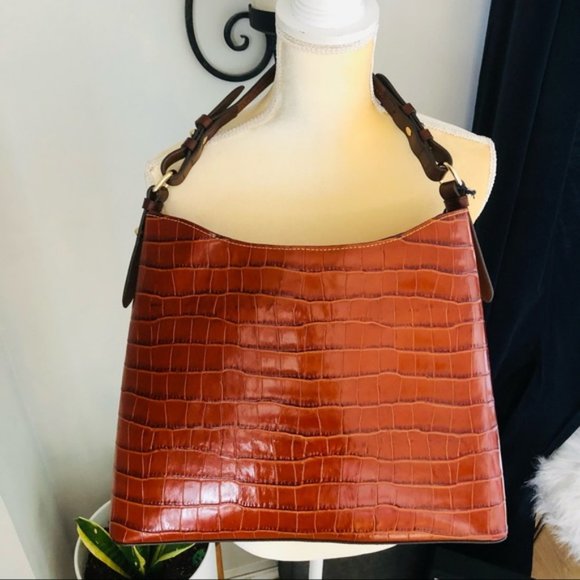 Dooney & Bourke Cooper Croc Hobo Shoulder Bag, NWT - Picture 9 of 16
